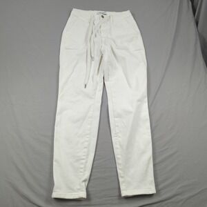 Judy Blue Pants Womens 5 27 White Baggy DrawString Casual Relaxed